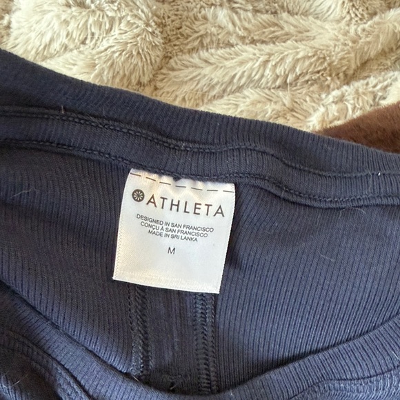 Athleta Navy Blue Sleeveless Top - Picture 3 of 4